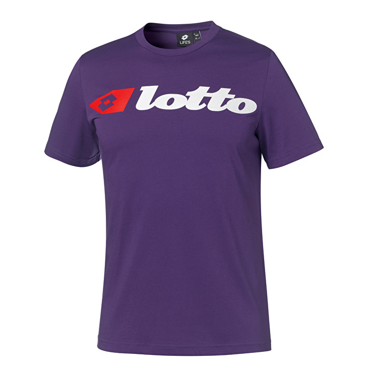 Lotto Athletica Due Logo Camisetas Hombre - Moradas - Colombia FSGUWHA-25